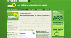 Desktop Screenshot of gruene-rems-murr.de