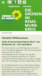 Mobile Screenshot of gruene-rems-murr.de