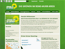 Tablet Screenshot of gruene-rems-murr.de